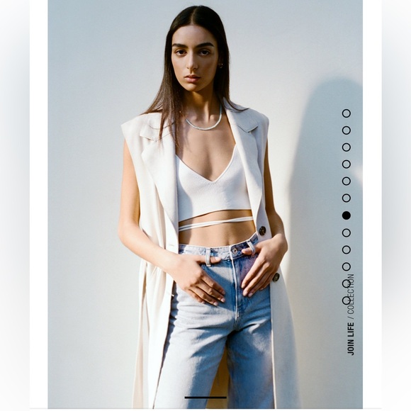 Zara Faux Suede Belted Vest - Picture 7 of 11